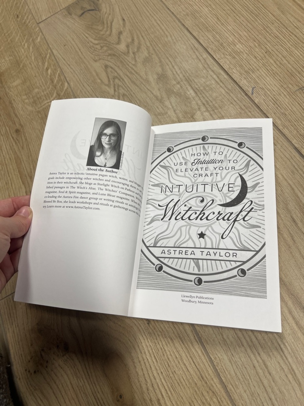 Intuitive Witchcraft by - Lavender and White Hardcover - Picture 4 of 4